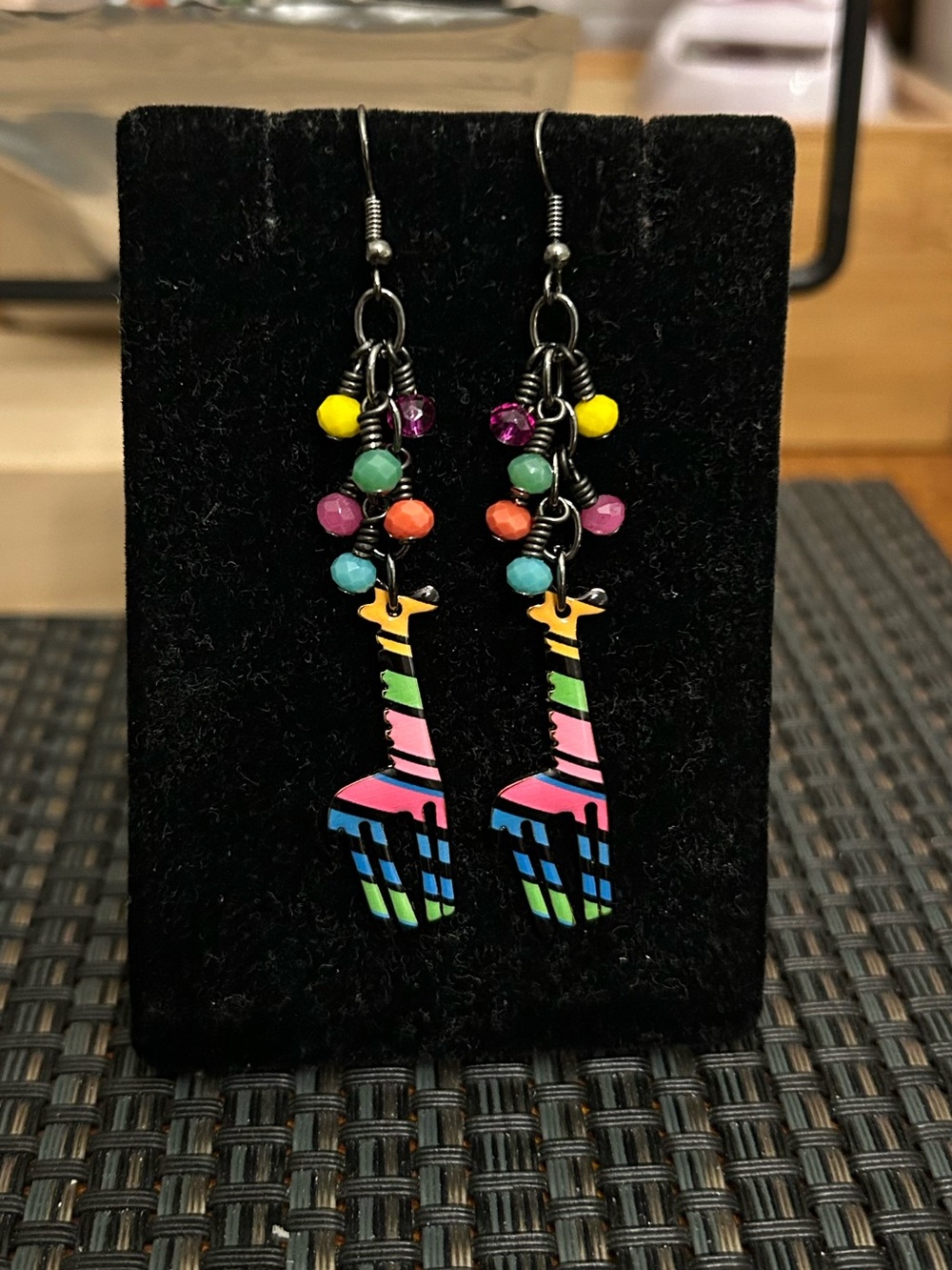 Colorful Giraffe Cha Cha Earrings